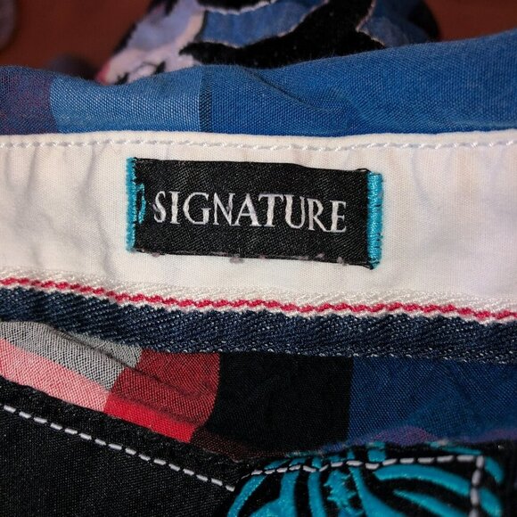 Roar Signature Mens Size XL Blue Plaid Ace Long Roll Tab Sleeve Button Up Shirt - Picture 9 of 13